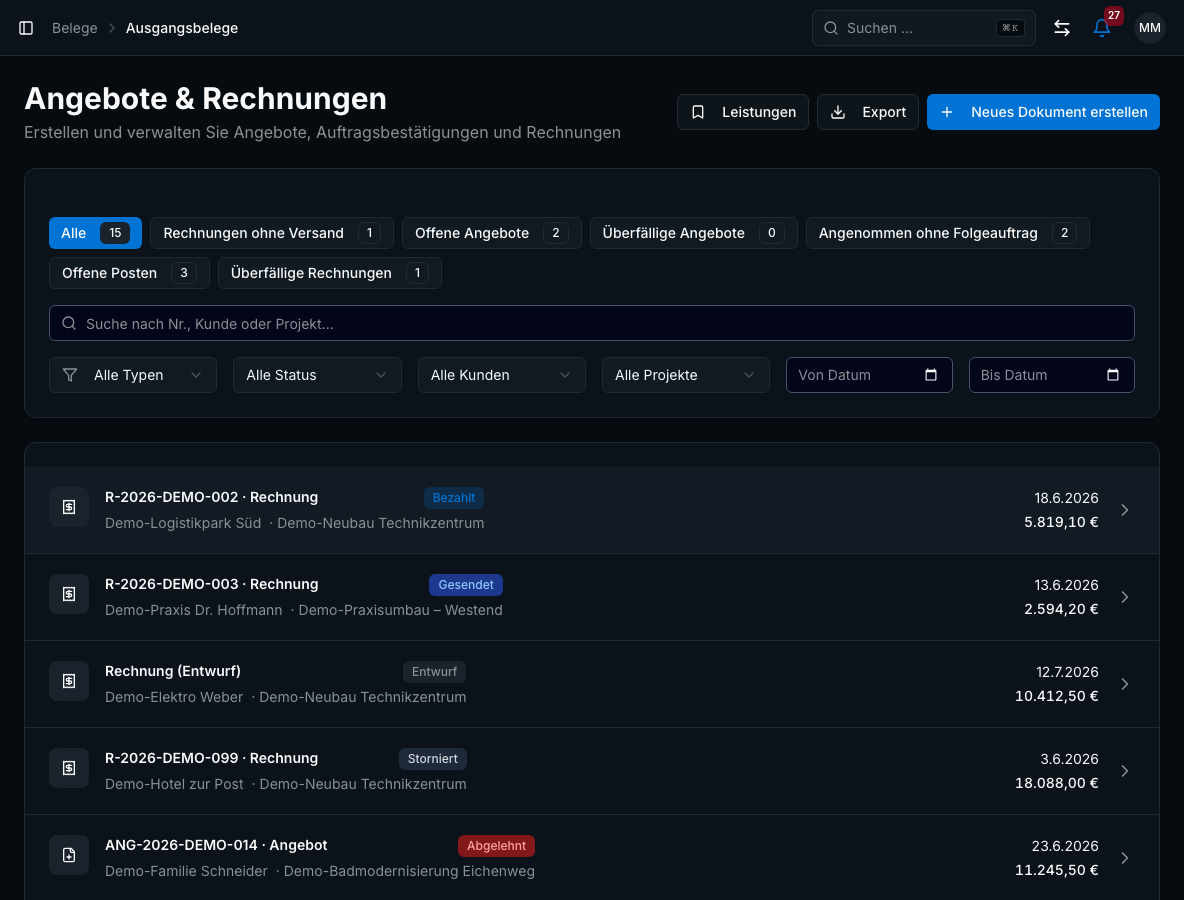 Digitales Aufmaß in Bleno – Produktansicht