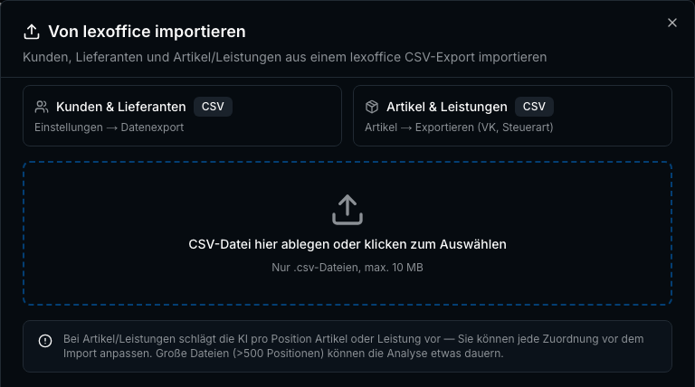 Umstieg & Einrichtung in Bleno: Ihre Daten kommen mit